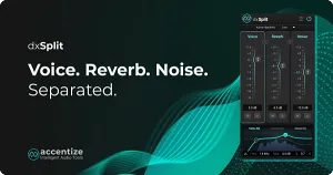 人声噪音混响分离插件-Accentize DxSplit v1.0.0 R2R-win